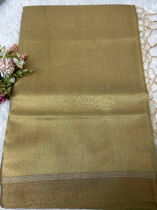 Gold kota tissue banarasi silk saree Niaura