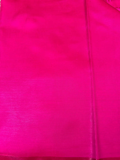 Pink satin banarasi silk saree Niaura