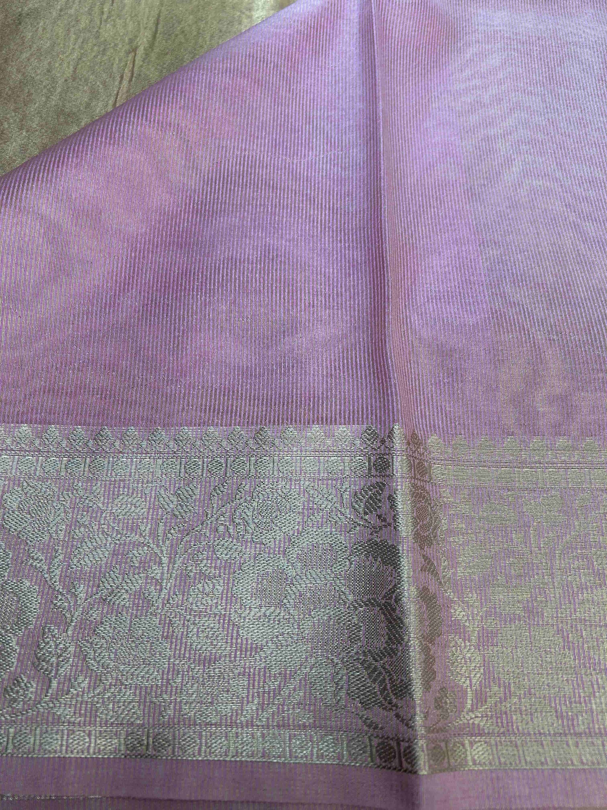 Pink with zari work tissue banarasi silk saree Niaura